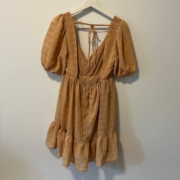 Lulu's Peach Smock Mini Dress - Picture 8 of 13